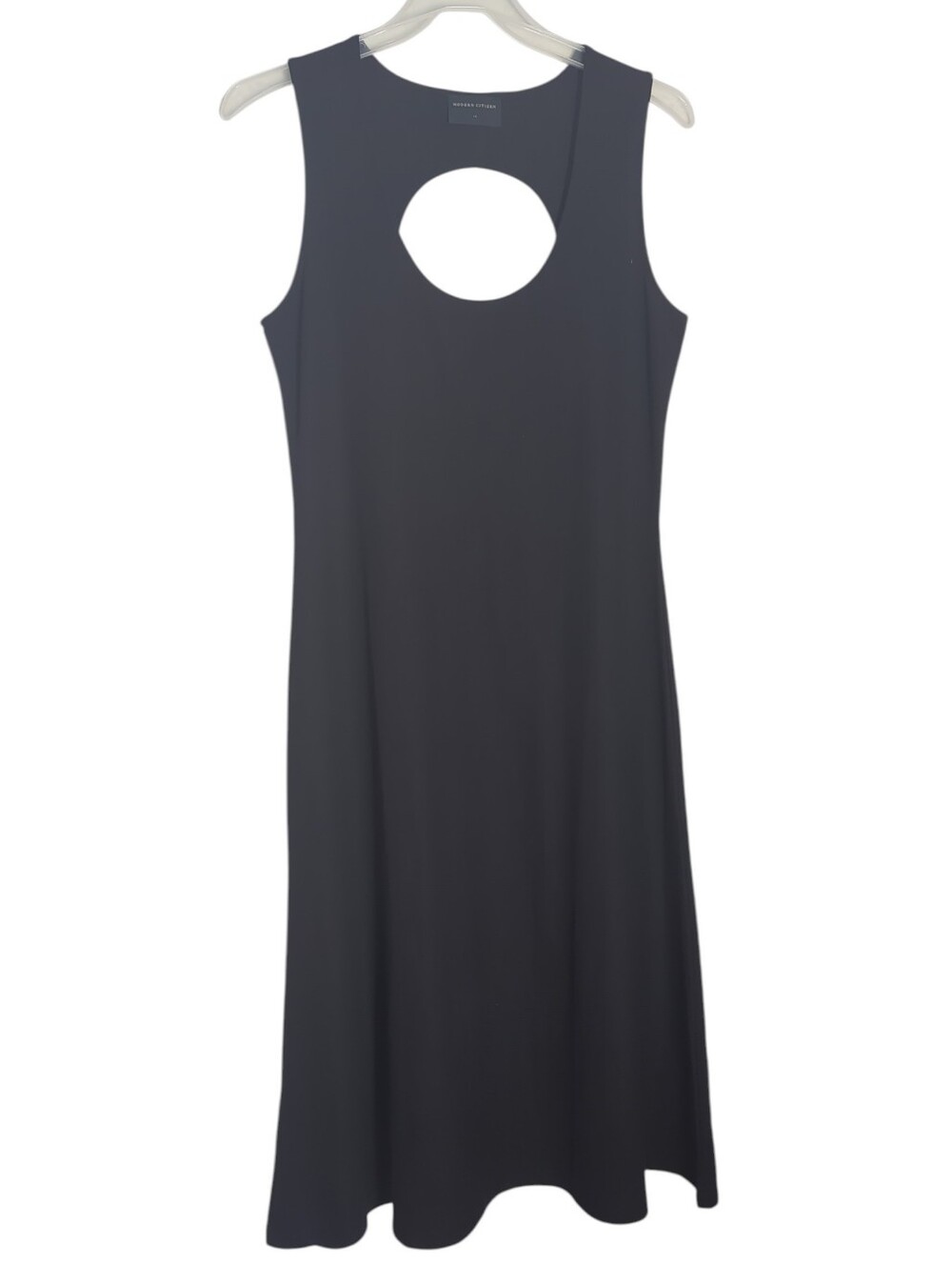 Modern Citizen Womens Midi Dress Cut Out Back 100% Cotton Quiet Luxury Plus 1X